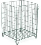 Relaxdays Komposter Metall, Bodengitter Und F&uuml;&szlig;e, Hxbxt: 68 X 46 X 46 Cm, F&uuml;r