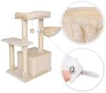Lionto - Kratzbaum Kletterbaum Katzenkratzbaum Katzenbaum H&ouml;he 85 Cm Beige