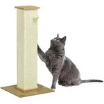 Kratzbaum, 80 Cm, Kratzstamm F&uuml;r Katzen Mit Spielball, Kratzps&auml;ule Aus Sisalseil,