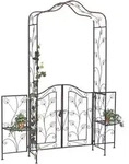Dandibo Rosenbogen Mit Tor T&uuml;r Aus Metall 101759 Gartentor 236x186 Cm...