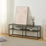 Fernsehtisch Solund 120x30x46cm Schwarz [en.casa]