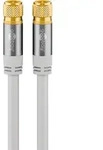 Sat-antennenkabel (135 Db), 4x Geschirmt, Vergoldet, F-stecker F-stecker....