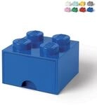 Lego Aufbewahrungsbox Blau Mit Stapelbarem Zentralem Schublade