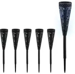 Relaxdays - Solarlampe 6er Set, Fackel-design, Gartenbeleuchtung Mit...