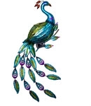 Led Solar Wandlicht Pfau