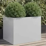 Pflanzk&uuml;bel Silbern 62x47x46 Cm Verzinkter Stahl Vidaxl