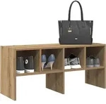Schuhregal Stapelbar Artisan-eiche 89,5x30x40 Cm Vidaxl