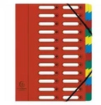 Ordnungsmappe Harmonika&reg; Din A4 225g/m2 Colorspankarton Farbe: Rot Farbe Des
