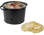 112240 Holzkohle, Elektro Grill Kontrollleuchte, Stufenloser Temperaturregler