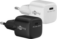 Goobay - Usb-c&trade; Pd Gan Schnellladeger&auml;t Nano (30 W) Schwarz, 1x Usb-c&trade;-anschluss
