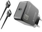 Cellularline - Fast Charger Usb C 15w Blac Achsmkitc2c15wk Inkl Kabel