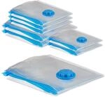 Relaxdays - Vakuumbeutel 8er Set, Kompressionst&uuml;ten, 3 Gr&ouml;&szlig;en, Kleidung & Decken,