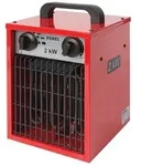 Perel - Bauheizer Heizstrahler 3 Stufen, Ventilator & Thermostat 2kw, Ipx4