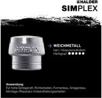 Simplex-einsatz, Weichmetall, Silber D=30 Mm 3209.030