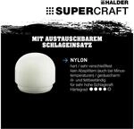 Schonhammer Supercraft 40mm M. 1 Abger. Kopf R&uuml;ckschlagfrei - Halder