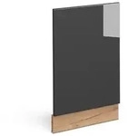 Frontblende Fame-line, Anthrazit Hochglanz, 45 Cm Ohne Arbeitsplatte Vicco