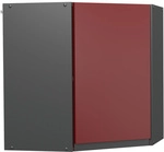 Eckh&auml;ngeschrank R-line, Rot, 57 Cm J-shape Vicco
