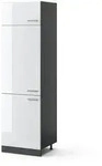 Vicco - K&uuml;hlumbauschrank R-line, Wei&szlig; Hochglanz, 60 Cm