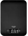 K&uuml;chenwaage Adler Ad 3183b Schwarz Edelstahl 5 Kg