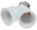 Chilitec E27-fassung 'duo' 21078, Adapter Auf 2x E27-schraubfassungen, Wei&szlig;