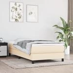 Taschenfederkernmatratze Creme 100x200x20 Cm Stoff - Vidaxl