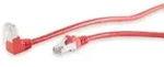 S-impuls Cat.6 Patchkabel, S/ftp, 90&deg;-gerade, 0,25 M, Rot
