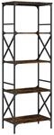 Vidaxl - B&uuml;cherregal 5 B&ouml;den R&auml;uchereiche 59x35x171 Cm Holzwerkstoff