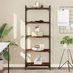 Vidaxl - B&uuml;cherregal 5 B&ouml;den R&auml;uchereiche 60x30x154 Cm Holzwerkstoff