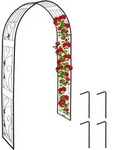 Relaxdays - Rosenbogen Metall, Torbogen Garten, Hxbxt: 216 X 125 X 36 Cm, Vintage,