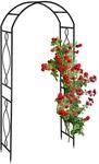 Relaxdays - Rosenbogen Metall, Torbogen Garten, Hxbxt: 230 X 100 X 40 Cm, Stabiler