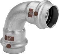 Viega - Temponox Bogen 809676 35 Mm, 90grad, Stahl, Nicht Rostend, Sc-contur