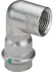 Viega Italia Srl - Viega Sanpress Inox Winkel 436995 18mmxrp 1/2, 90grad, Stahl