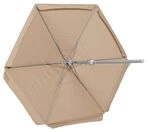 Schirm &Oslash; 270cm 38mm Rohr Beige Aluminium/textil