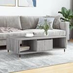 Couchtisch Grau Sonoma 104x60x35 Cm Holzwerkstoff Vidaxl