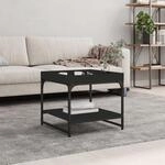 Couchtisch Schwarz 49,5x49,5x45 Cm Holzwerkstoff Vidaxl