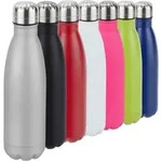 Relaxdays Trinkflasche Edelstahl, Auslaufsicher, F&uuml;r Kalt- & Hei&szlig;getr&auml;nke,...