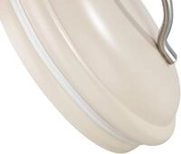 Wenko - Metall Aufbewahrungsdose Nero Beige 11,5 X 16,5 Cm - Dose & Deckel :...