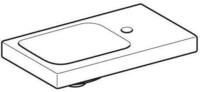 Icon Light Handwaschbecken, 53 Cm X 31 Cm, Mit Hahnloch - Geberit