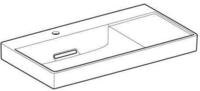 Geberit One Waschtisch Abgang Horizontal, Ablagefl&auml;che Rechts,