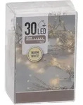 Lichterkette Mit 30 Led In Warm Wei&szlig; - 300 Cm - Weihnachts Tischlichterkette Deko