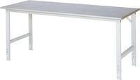 Arbeitstisch Tom Bxtxh 2000x800x760-1080mm, Stahlblech Arbeitsplatte - Rau