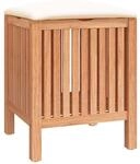 Badhocker 40,5x40x52 Cm Massivholz Nussbaum Vidaxl