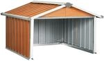 Rasenm&auml;her Garage 92x97x63 Cm Verzinkter Stahl Braun Vidaxl