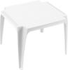 Kindertisch, 50x50 cm, weiß Vollkunststoff, Monoblock, stapelbar