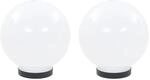 Led-gartenleuchten 2 Stk. Kugelf&ouml;rmig 20 Cm Pmma Vidaxl
