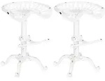 Clp - 2er Set Barhocker Butch Antik Wei&szlig;