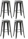 Clp - 4er Set Barhocker Joshua Schwarz-gold