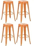 Clp - 4er Set Barhocker Joshua Orange