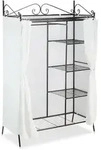 Metall Garderobe Country 172 X 105 X 45 Cm Hxbxt, Landhausstil Kleiderschrank Mit