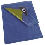 Abdeckplane - Blau/khaki - Strapazierf&auml;hig - 10 X 12 M